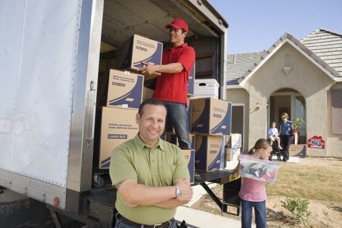 Prepared household belongings stored safely in Westbrompton